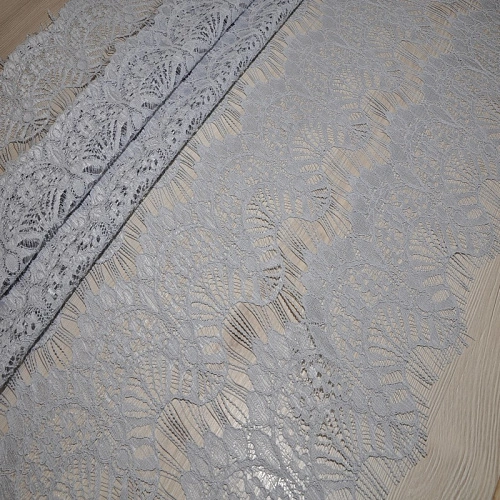 Гипюр " Реснички" 2 (серый)