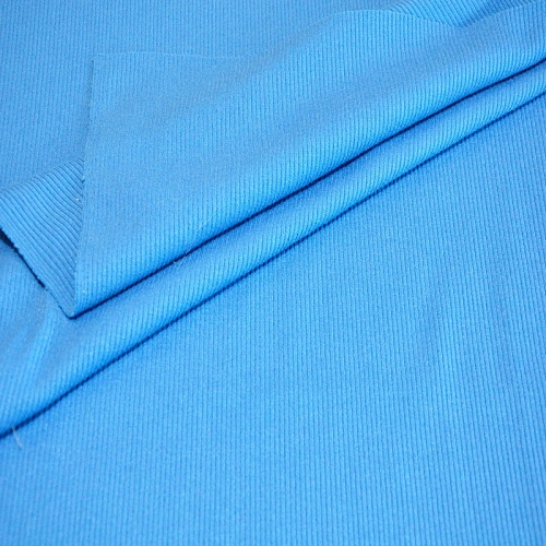 Трикотаж "Рубчик" (голубой)