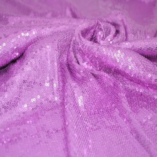Пайетки на трикотаже (сиреневый)