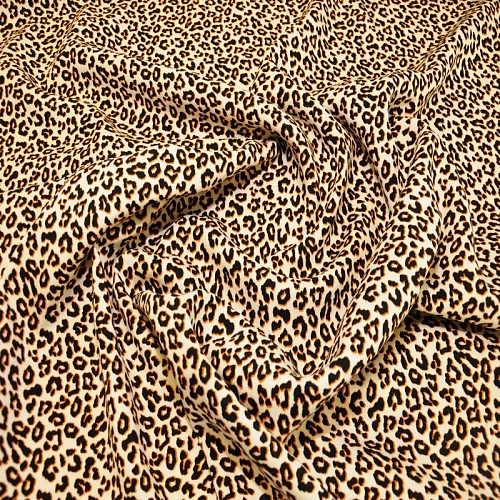 Штапель "Твил" Лео на бежевом фоне