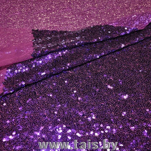 Пайетки на сетке (фиолетовый)