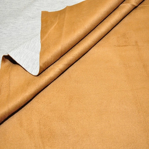 Замша на трикотаже (кэмел)