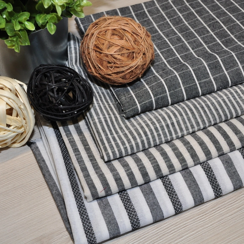 Рубашечны хлопок с фактурой льна (клетка серый) скидки на ткани в Минске оптом и в розницу | Трикотаж tais.by