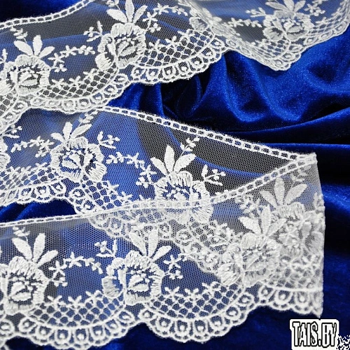 Кружево ленточное (белоснежный)