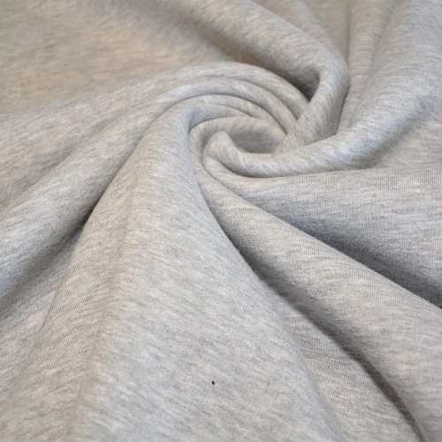 Футер 3-х нитка с начесом (светло-серый меланж)