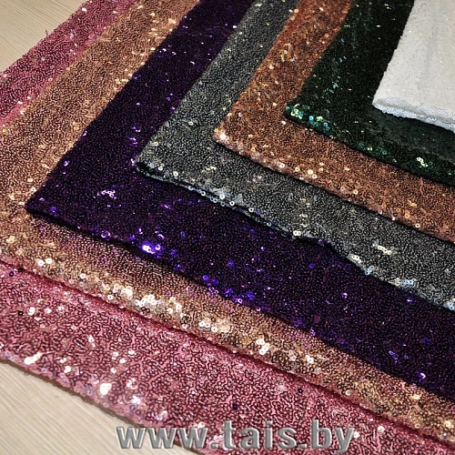 Пайетки на сетке (фиолетовый)