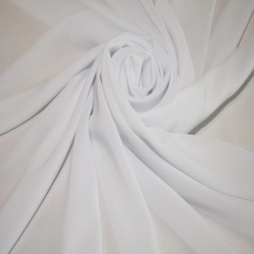 Шифон стрейчевый (белый)