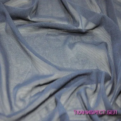 Ткань Сетка стрейчевая (синий)