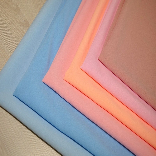 Креп-шифон (светло-голубой)