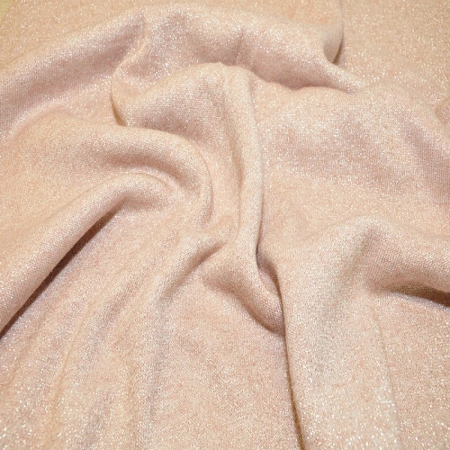 Трикотаж Ангора плотная с люрексом (пудра)