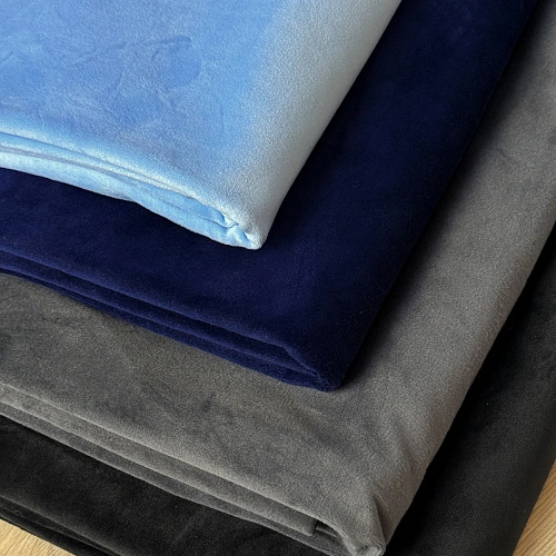 Велюр "Бамбук" (Синий)