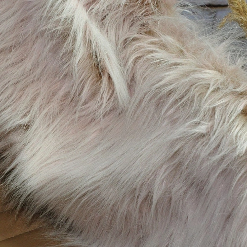 Мех длинноворсовый (пудра)