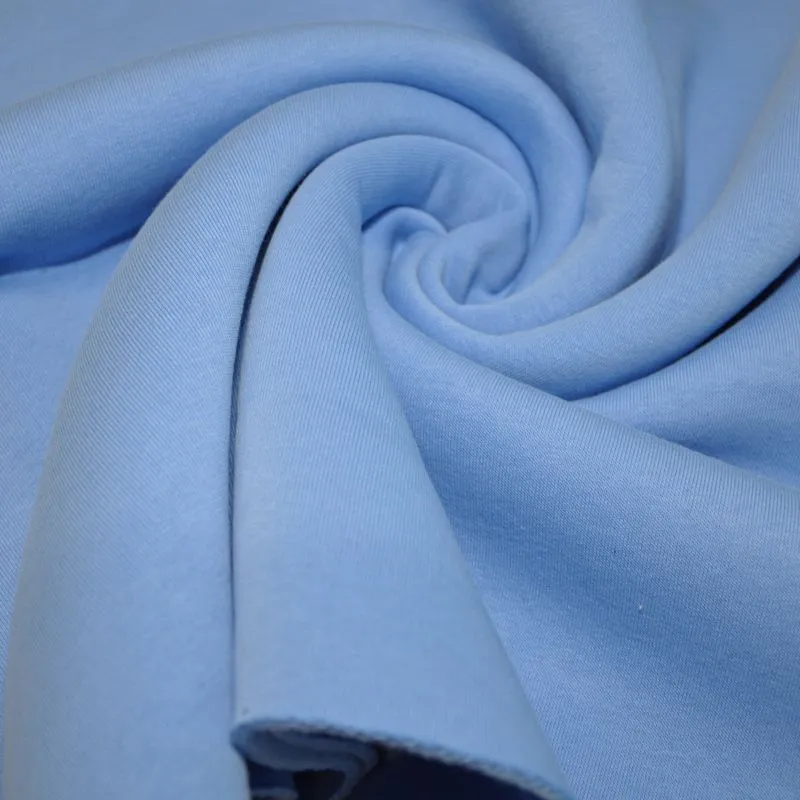 Футер 3-х нитка с начесом (голубой) скидки на ткани в Минске оптом и в розницу | Трикотаж tais.by