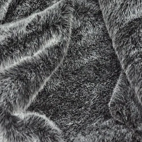 Гладкокрашенный "под норку" (черно-белый меланж)