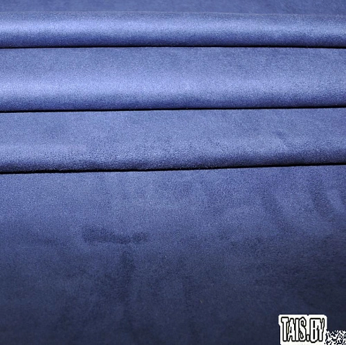 Замша на трикотаже (индиго)