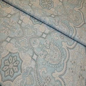 Бязь для постельного белья (Голубой орнамент)