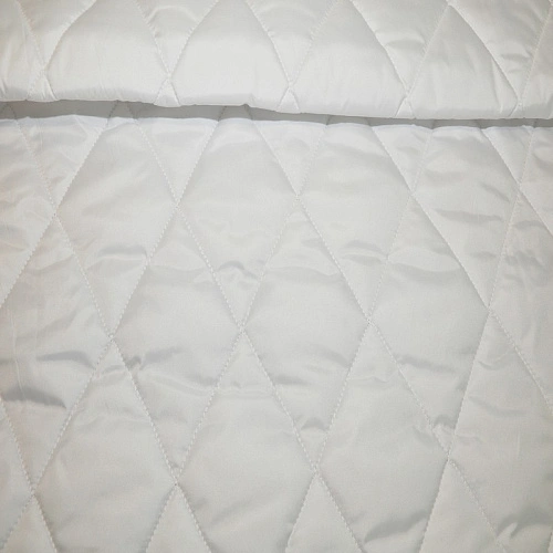 Плащевка стеганая "Ромбик" (белый)