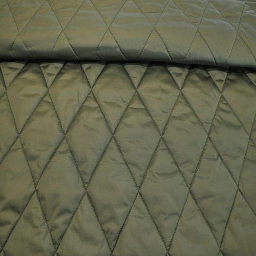 Плащевка стеганая "Ромбик" (хаки)