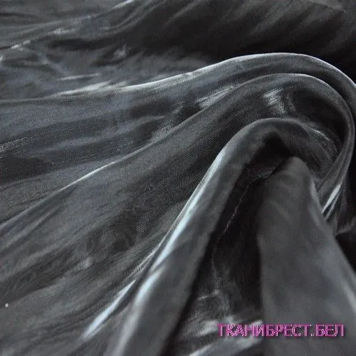 Органза (черный с синим оттенком)