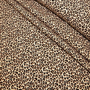 Штапель "Твил" Лео на бежевом фоне