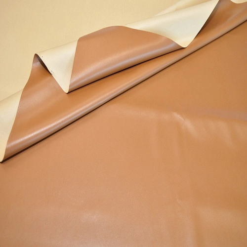 Кожзам на трикотажной основе (рыжий)