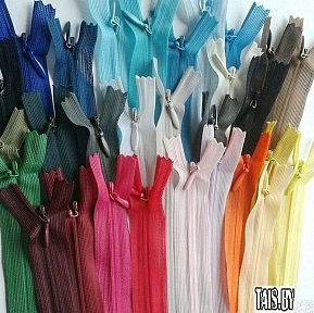 Молнии потайные 35 см (Разные цвета)