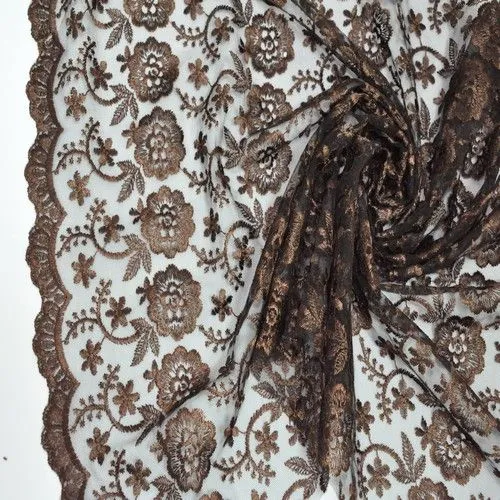 Гипюр Индонезия (коричневый)