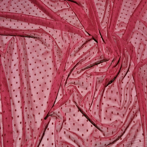 Сетка горох флок (марсала)