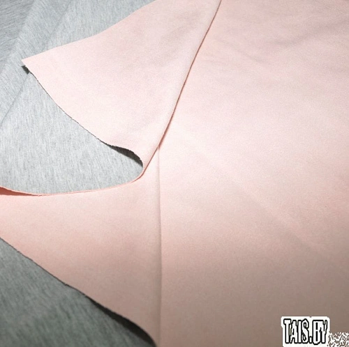 Замша на трикотаже (пудра)