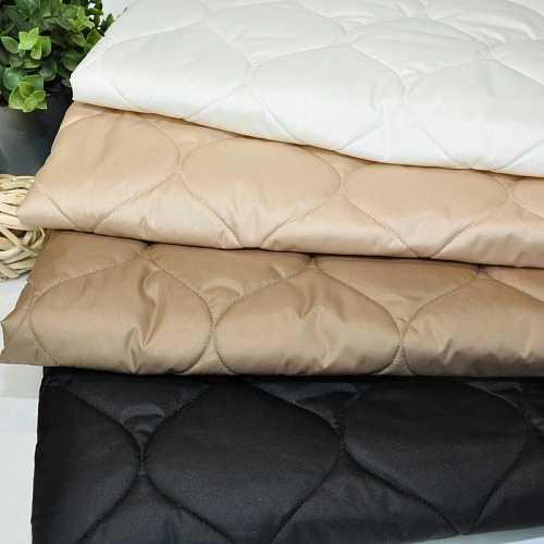 Плащевка стеганая "ЛУК" (беж)