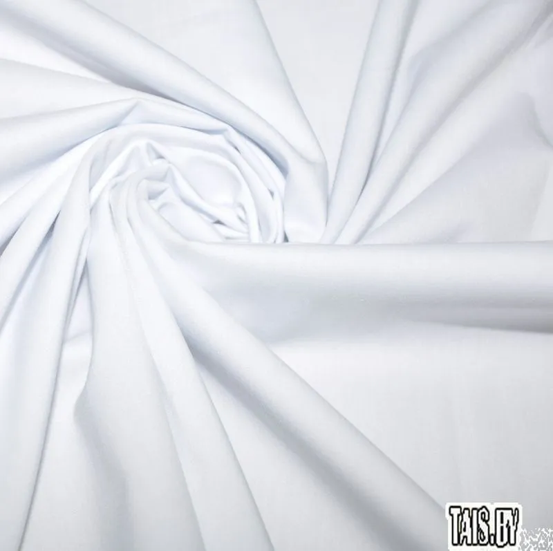 Поплин-нейлон (белый) скидки на ткани в Минске оптом и в розницу | Трикотаж tais.by