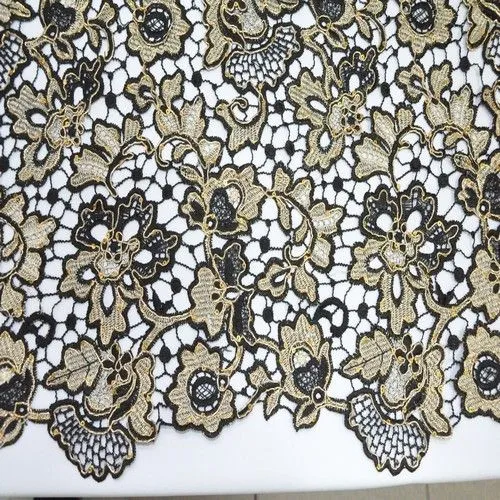 Кружево (черный с пайетками)