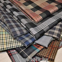 Ткань костюмная в клетку
