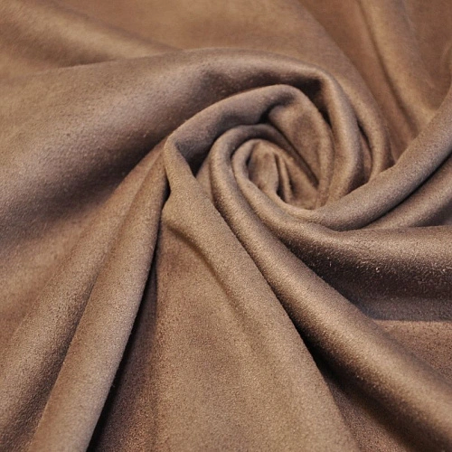 Замша на трикотаже (темный беж)