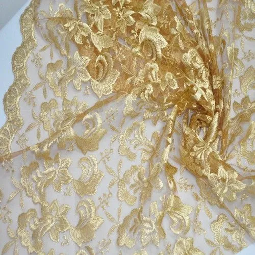 Гипюр, золотистый