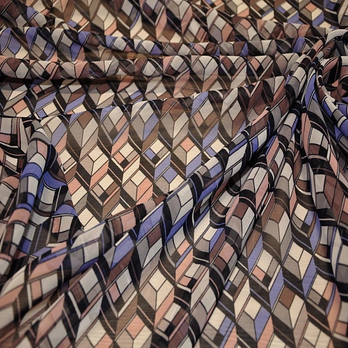 Шифон принт "Геометрия 2"