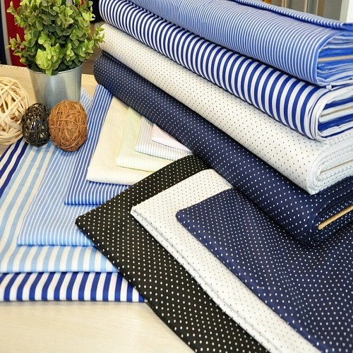 Поплин горох (черный)