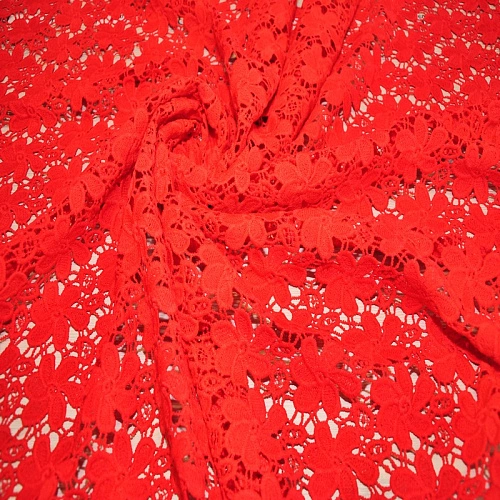 Кружево макраме (красный)