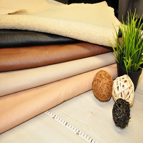 Дубленка-барашек (бежевая пудра)