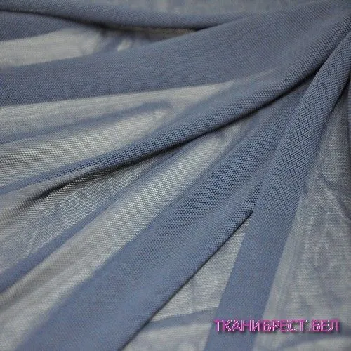 Ткань Сетка стрейчевая (синий)