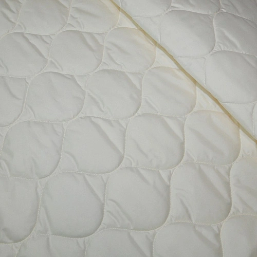 Плащевка стеганая "ЛУК" (сливочный)