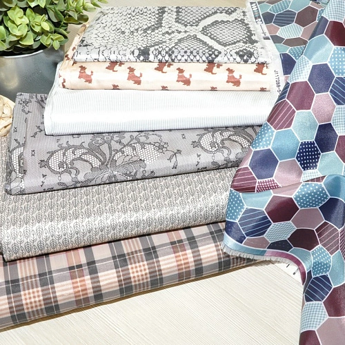 Подкладка нейлон (Полоска серая)