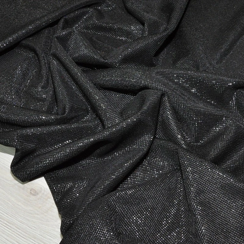 Трикотаж "Лунный свет" (черный)