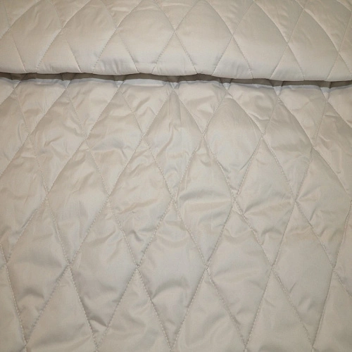 Плащевка стеганая "Ромбик" (светло-серый)