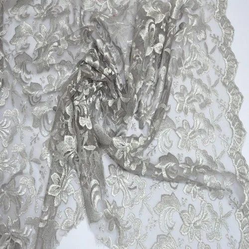 Гипюр, серый