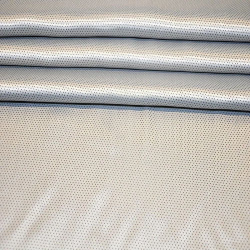 Подкладка вискозная (серебро+точка)