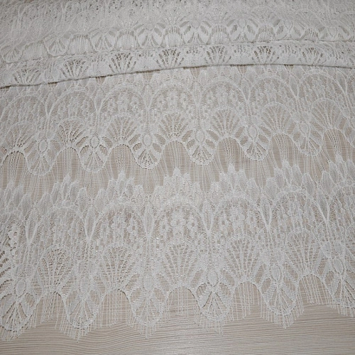 Гипюр " Реснички" 2 (молочный)