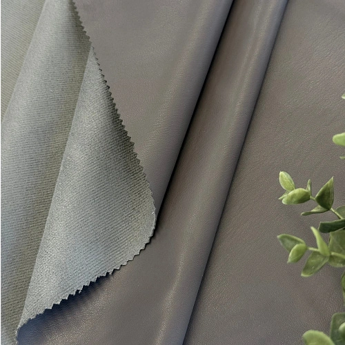 Экокожа на замшевой основе (графит)