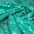 Пайетки на сетке (изумруд)