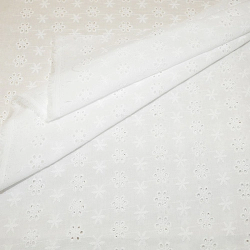 Батист вышитый "Ришелье" (белый) 5